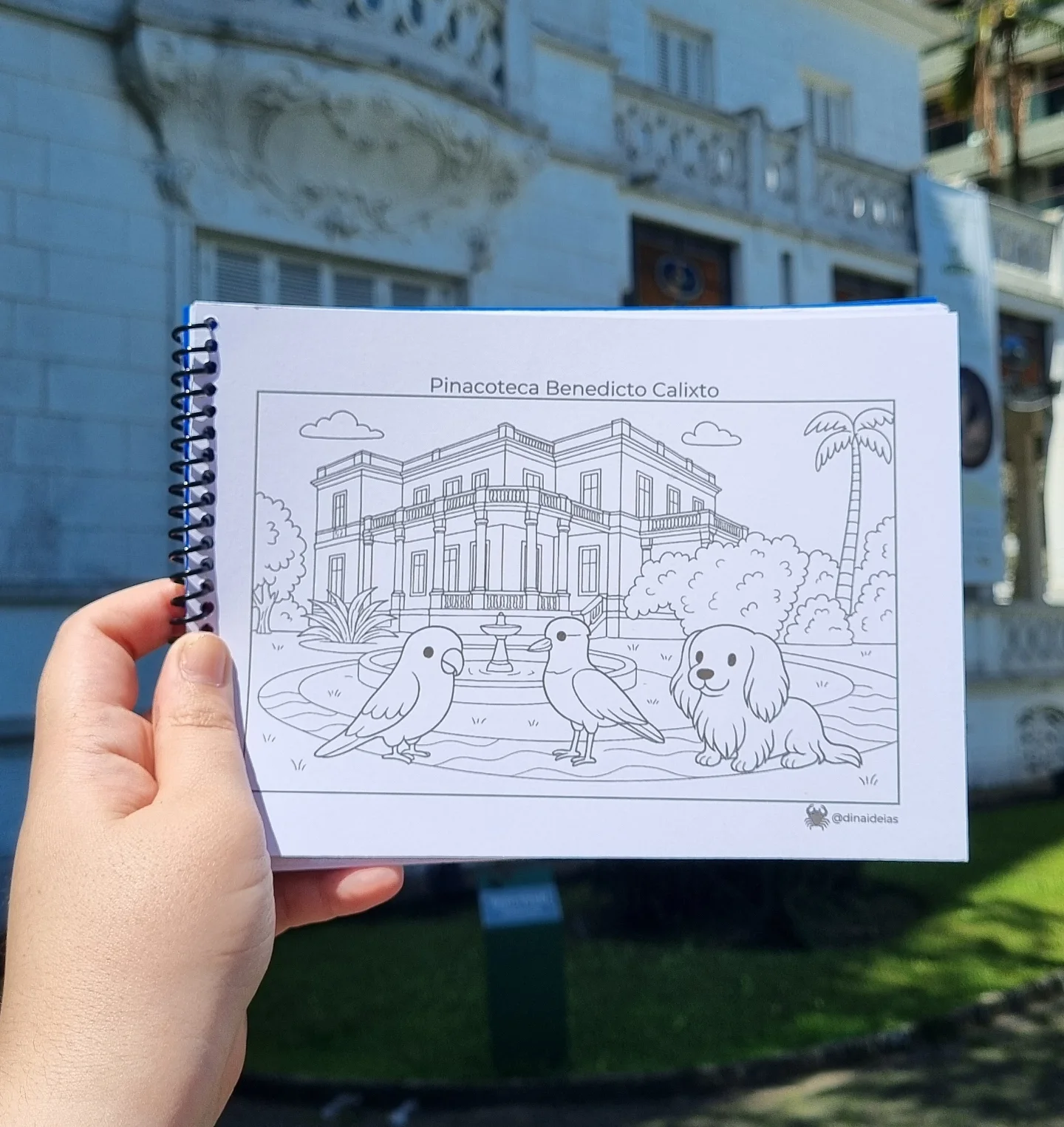 Pinacoteca para colorir